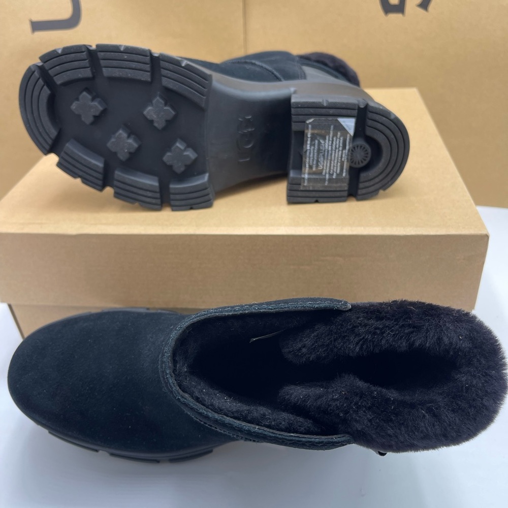 UGG Women's
W/ 1174490
W BROOKLYN BUCKLE PLATFORM HIGH HEELS BOOTS BLACK - Picture 10 of 16